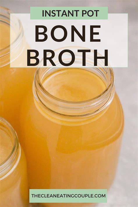 Easy Instant Pot Bone Broth Recipe Bone Broth Healthy Instant Pot Recipes Easy Clean