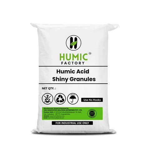 Humic Acid Shiny Granules Kg Bag Packing Available