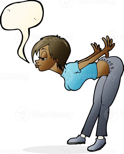 cartoon sexy woman with speech bubble 36377040 PNG