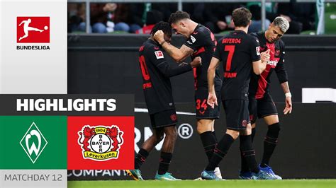 Werder Bremen Vs Bayer Leverkusen 25 Nov 2023 Video Highlights