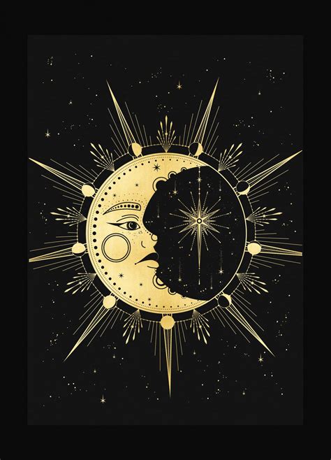 Crescent Moon Face Art Print – Cocorrina® & Co