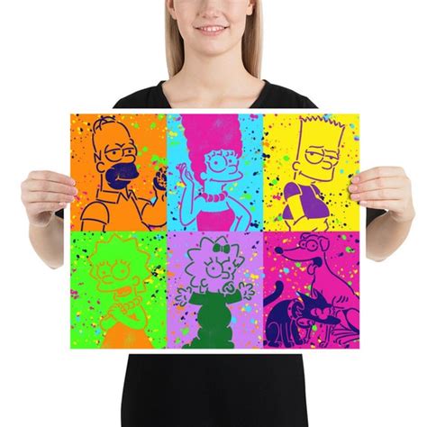 The Simpsons Pop Art PRINT - Etsy