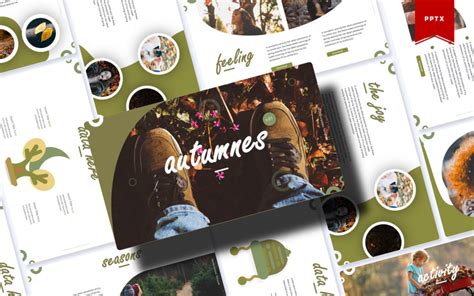 Autumnes | PowerPoint template #85690 - TemplateMonster