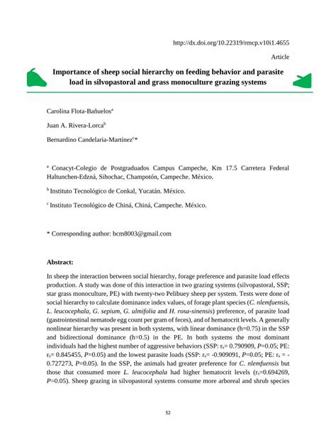 (PDF) Importance of sheep social hierarchy on feeding behavior - DOKUMEN.TIPS