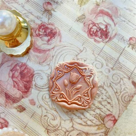 Tulip Seal Wax Seal Stamp Custom Wax Seal Wax Stamp Wax Seal Stickers