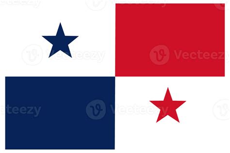 Panamanian flag. Flag of Panama in design shape 25862971 PNG