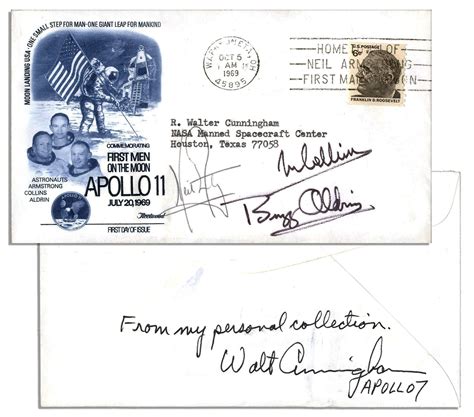 Lot Detail Apollo 11 Crew Signed Cover From 1969 All Three