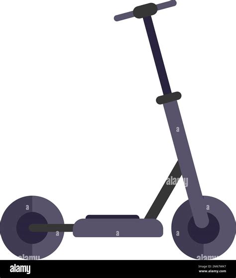 Mobility Electric Scooter Icon Flat Vector Kick Transport Rental