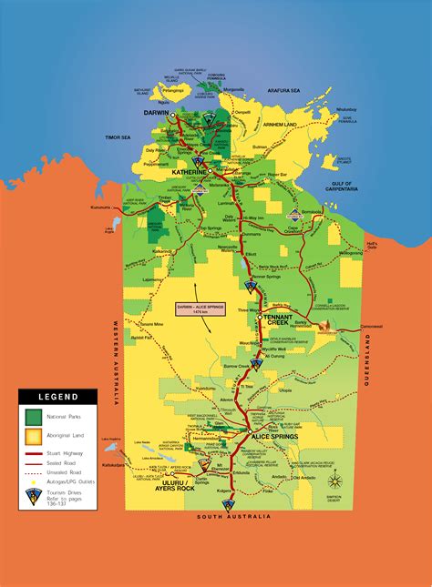 Northern Territory Map - Northern Territory Australia • mappery