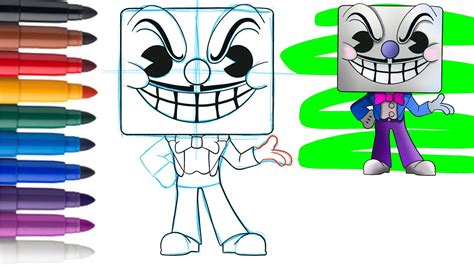 Comment Dessiner Le Roi Dede De Cuphead Tape Par Tape Youtube