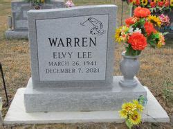 Elvy Lee Warren 1941 2021 Mémorial Find a Grave