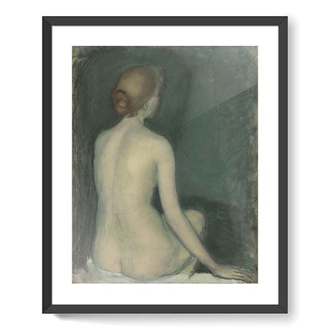 Naked Woman View From Behind Facing Right Framed Art Prints