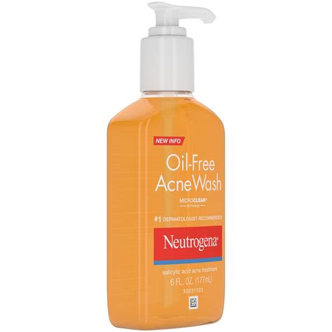 Neutrogena Oil Free Salicylic Acid Acne Fighting Face Wash Fl Oz