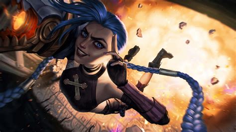 Jinx Arcane Netflix Series Lol Art 4k Hd Wallpaper Rare Gallery