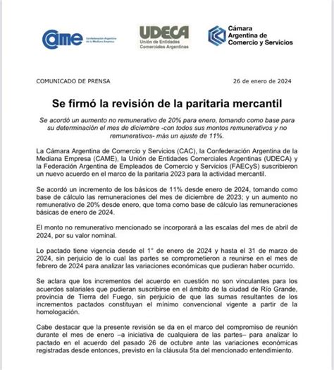 Empleados De Comercio Ya Rige El Nuevo Aumento ¿cuánto Cobro En Febrero El Cronista