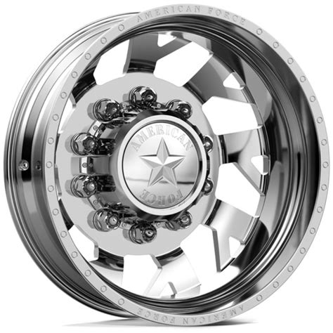 X American Force Dually D Man O War Polished Rev Wheels And Rims