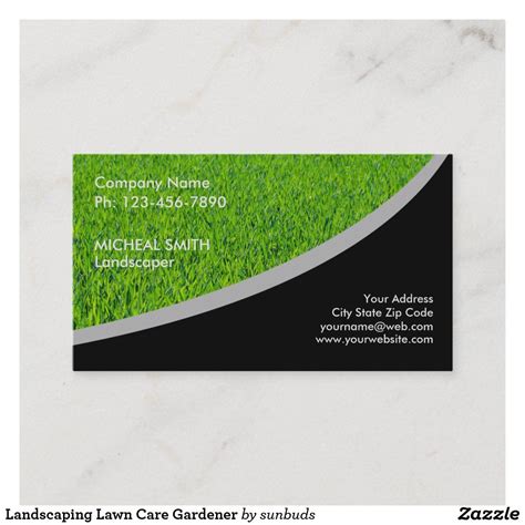 Lawn Care Business Card Zazzle Artofit