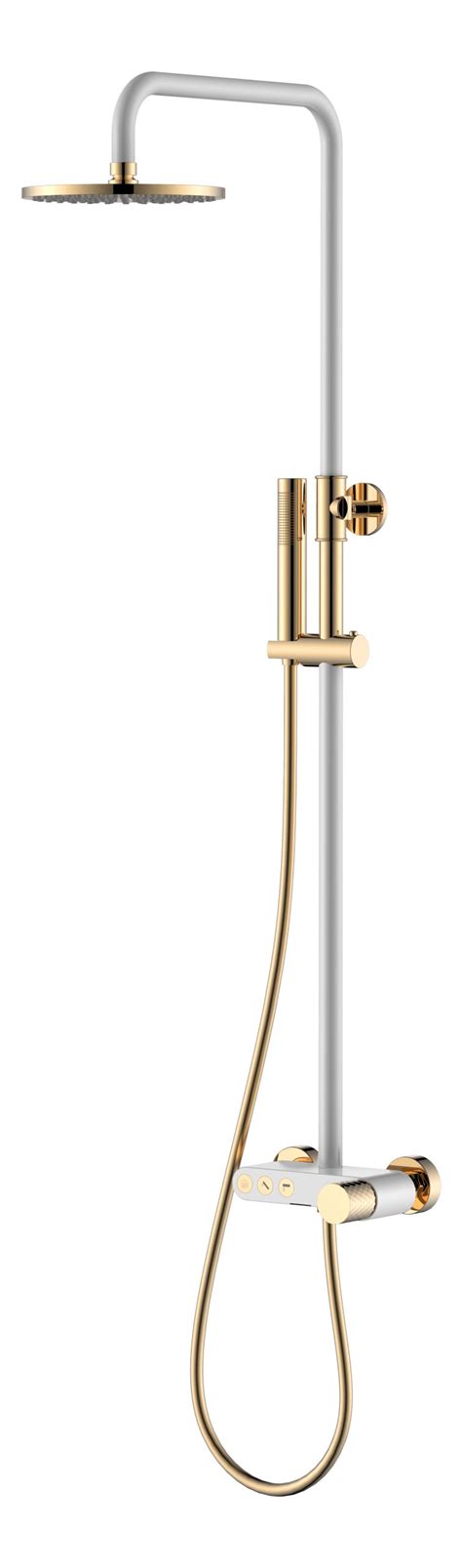 Boheme Stick 128-WG – стойка для душа, белый/золото