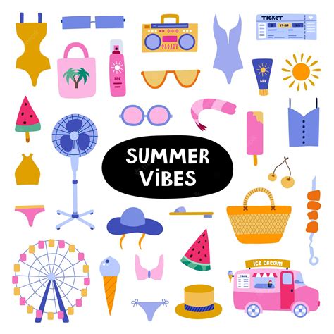 Hot Summers Clip Art Library