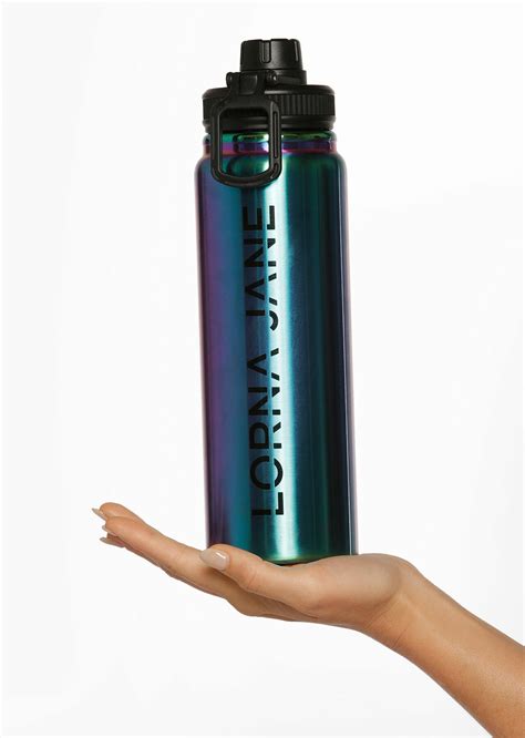 Iridescent Insulated Water Bottle Colour Block Lorna Jane Au