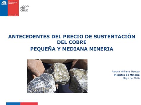 Antecedentes Del Precio De Sustentaci N Del Cobre