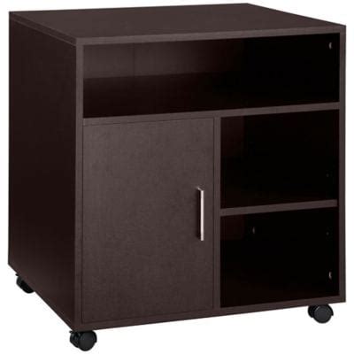 Homcom Armoire De Classement Mobile Polyvalente Roues Labaie