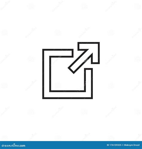 external link icon vector illustration stock illustration