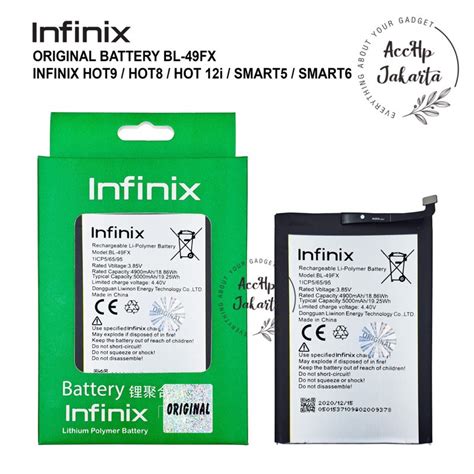 Jual Battery Batu Batre Batrai Baterai Bl Fx Infinix Hot Hot Hot Pro Hot I Note Smart