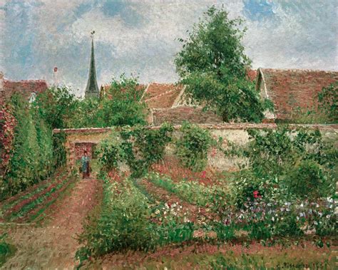 Cpissarro Vegetable Garden In Eragny Camille Pissarro As Art Print