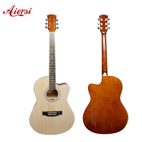 Aiersi Inch Cutaway Folk Guitar For Sale China Acoustic Guitar And