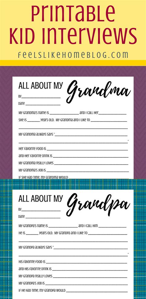 Mothers Day Fathers Day Or Grandparents Day Interview Questions For