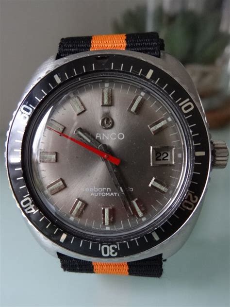 Lanco Seaborn Automatic Big Size Diver Watch Atm Catawiki