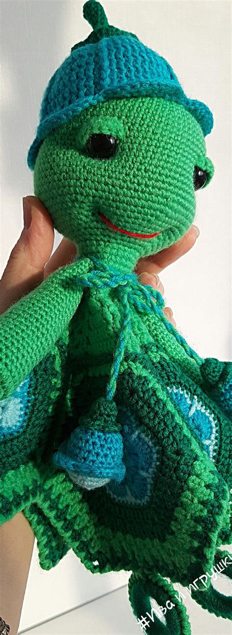 Crochet Baby Blanketcrochet Turtle Lovey Security Etsy