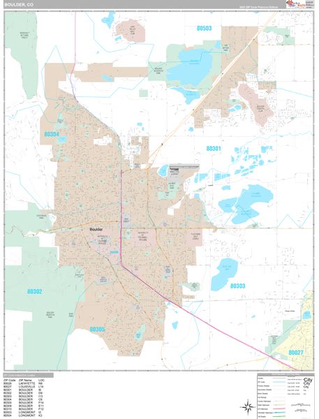 Maps of Boulder Colorado - marketmaps.com