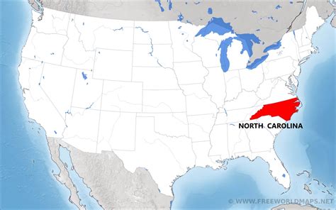 Where Is North Carolina Located On The Map