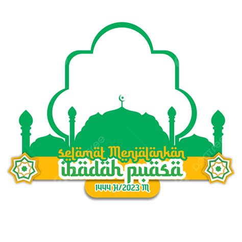 Marhaban Ya Ramadhan H In M Mosque Green Vector Ramadan