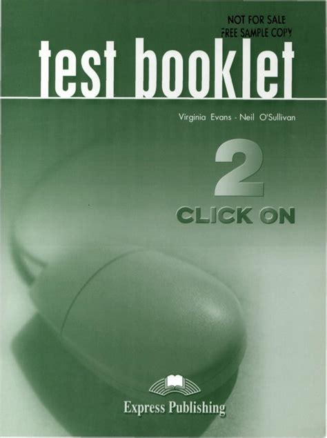 Click On 2 Test Booklet With Keys