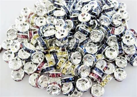 Olingart Pcs Mm Round Mixed Multicolor Glass Imitation Pearls Beads