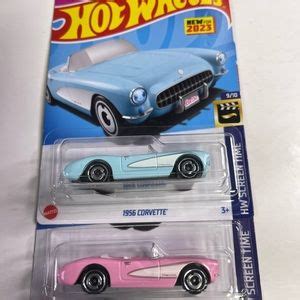 Mattel Other Hot Wheels Barbie The Movie Corvette Pink And Blue Poshmark