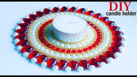 Make Candle Holder From Old Cd Diy Diya Stand Best Out Of Waste