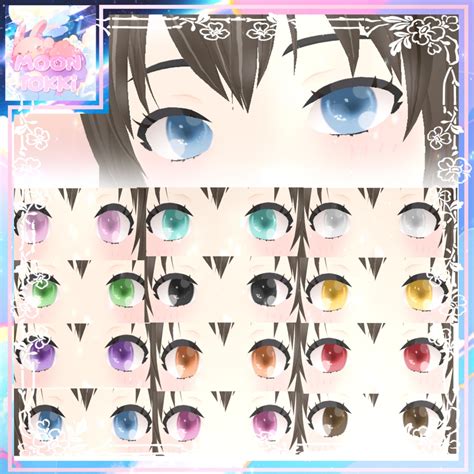 【vroid】vroidテクスチャ [commercial Use] Iris Textures Pack Moontokki Booth