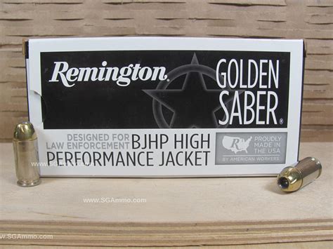 500 Round Case 45 Auto 185 Grain Remington Golden Saber BJHP Hollow