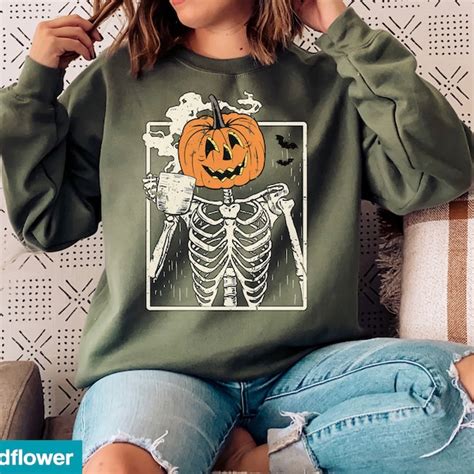 Skeleton Sweatshirt Etsy