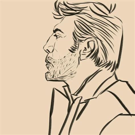 Bardem. Great Actor and a very intersting Face to draw. #javierbardem # ...