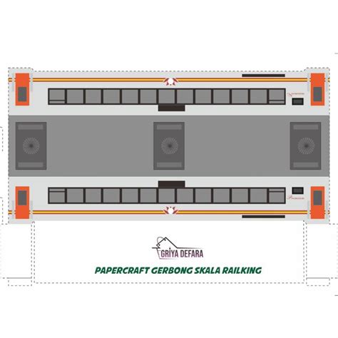 Jual GRIYADEFARA PAPERCRAFT LOKOMOTIF KERETA API CC 201 SKALA HO