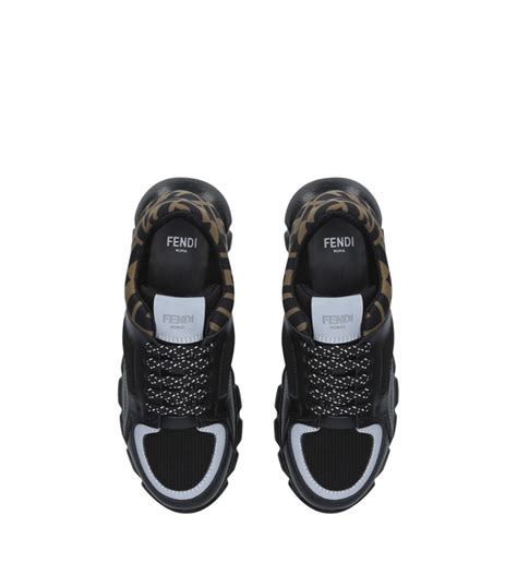 Fendi Kids Black Monogram Sneakers Harrods Uk