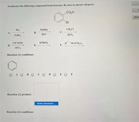 Solved Synthesize The Following Compound From Benzene Be Chegg