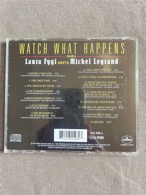 Laura Fygi Watch What Happens Hobbies Toys Music Media Cds