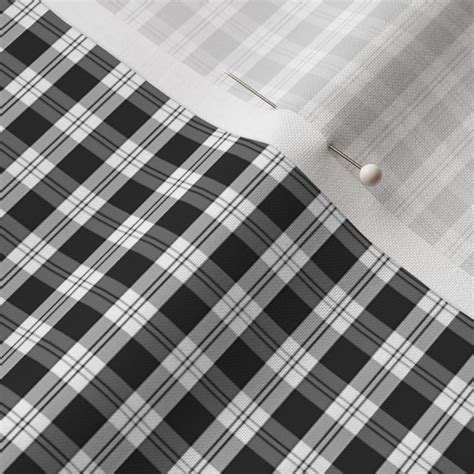 Black Plaid Fabric | Spoonflower