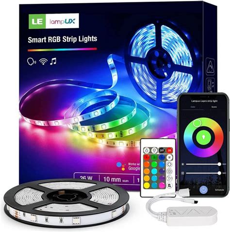 Lepro Smart Led Strip Lights Works With Alexa Google Home Ft Music